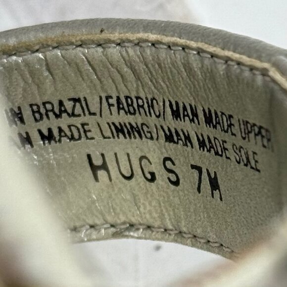 Michelle‎ D Silver Buckle Hugs Strappy Wedge Espadrille Sandals Size 7M - Picture 9 of 12